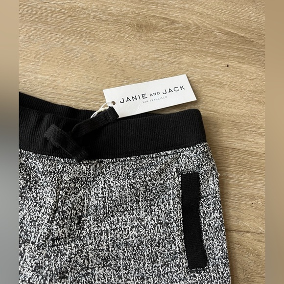 JANIE AND JACK Toddler 3T sweatpants Joggers Gray Black NWT - Picture 3 of 6